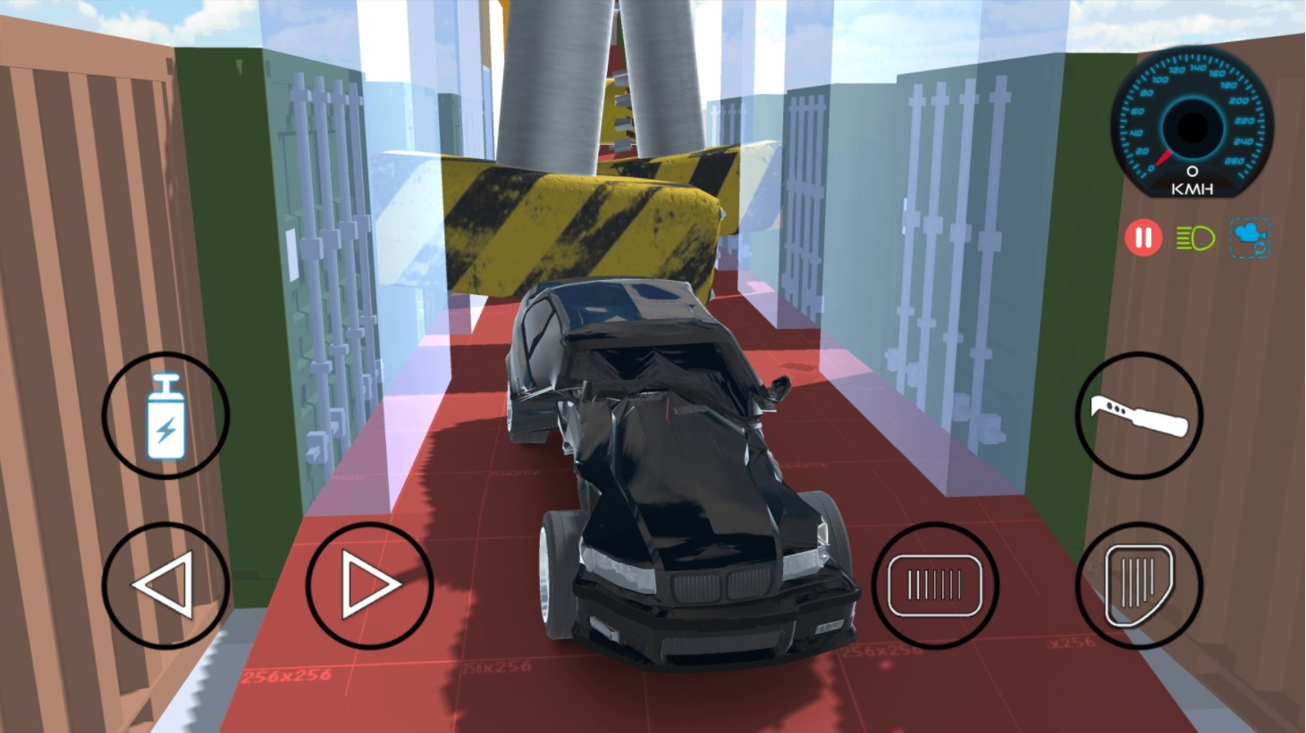 汽车碰撞测试模拟